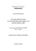 Ứng dụng web ngữ nghĩa xây dựng hệ thống trợ giúp học tập cho học sinh bậc THPT