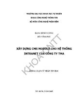 Xây dựng CMS module cho hệ thống intranet của công ty TMA