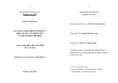 Xây dựng cổng thông tin điện tử phục vụ tra cứu thông tin về chủ tịch Hồ Chí Minh