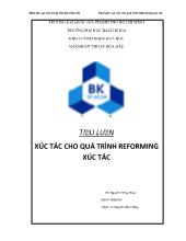 Xúc tác cho quá trình reforming xúc tác