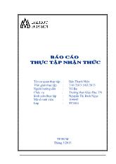 Báo cáo thực tập nhận thức tại Báo Thanh Niên