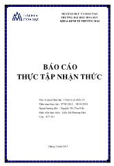 Báo cáo Thực tập nhận thức tại Công ty cổ phần 32
