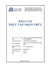 Báo cáo thực tập nhận thức tại Công ty cổ phần tư vấn thiết kế đầu tư xây dựng ICE