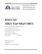 Báo cáo Thực tập nhận thức tại Công ty TNHH KCS Việt Nam
