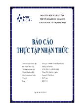 Báo cáo thực tập nhận thức tại Công ty TNHH Thiên Tự Phước