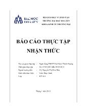 Báo cáo Thực tập nhận thức tại Ngân hàng thương mại cổ phần Việt Nam Thịnh Vượng