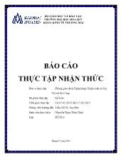 Báo cáo Thực tập nhận thức tại Phòng giao dịch Ngân hàng Chính sách xã hội Thị xã Gò Công