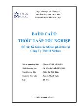 Đề tài Kế toán các khoản phải thu tại Công Ty TNHH Nielsen