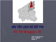 BÀI TẬP LỊCH SỬ ĐÔ THỊ Đô Thị Brugge – Bỉ