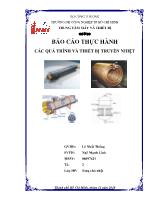 Báo cáo Thực hành các quá trình và thiết bị truyền nhiệt
