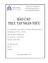 Báo cáo Thực tập nhận thức tại công ty cổ phần công nghiệp dịch vụ thương mại Ngọc Nghĩa_Nhà máy nhựa số 2