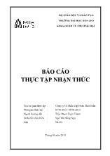 Báo cáo Thực tập nhận thức tại Công ty Cổ Phần Tập Đoàn Thái Tuấn
