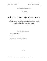 Đề tài Dịch vụ chăm sóc khách hàng trực tuyến của siêu thị co.opmart