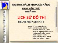 Lịch sử đô thị thành phố Vatican-Ý