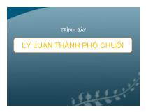 Lý luận thành phố chuỗi