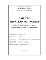 Phân tích quy trình bán hàng đề xuất nâng cao hiệu quả bán hàng