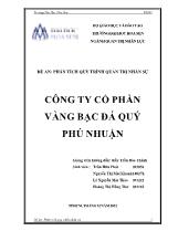 Phân tích quy trình quản trị nhân sự công ty cổ phần vàng bạc đá quý Phú Nhuận