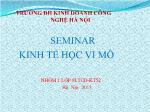 Seminar kinh tế học vi mô