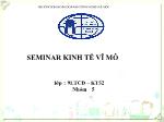 Seminar kinh tế vĩ mô