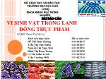 Vi sinh vật trong lạnh đông thực phẩm