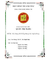 Đề tài Xây dựng hệ thống mạng cho ngân hàng