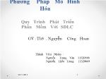Phương pháp mô hình hóa - Quy trình phát triển phần mềm với SDLC