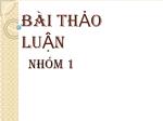 Bài thảo luận: Yếu tố pháp luật (MT vĩ mô)
