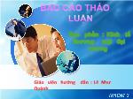 Báo cáo Thảo luận học phần: kinh tế thương mại đại cương