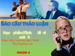 Báo cáo Thảo luận học phần: kinh tế vi mô 2