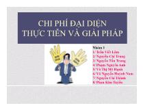 Chi phí đại diện thực tiễn và giải pháp