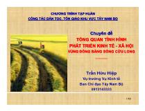 Chuyên đề Tổng quan tình hình phát triển kinh tế - Xã hội vùng đồng bằng sông Cửu Long