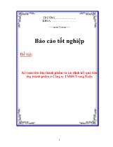 Đề tài Kế toán tiêu thụ thành phẩm và xác định kết quả tiêu thụ thành phẩm ở Công ty TNHH Trung Tuấn