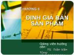 Định giá bán sản phẩm