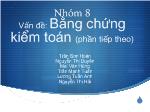 Kế toán kiểm toán - Vấn đề: Bằng chứng kiểm toán