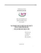 Khóa luận Thực nghiệm ương ấu trùng tôm càng xanh từ bố mẹ tự nhiên trên sông hậu theo qui trình nước xanh cải tiến