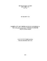 Luận văn Nghiên cứu quy trình sản xuất sản phẩm cá nục (decapterus maruadsi) tẩm gia vị thanh trùng xông khói