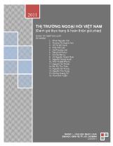 Thị trường ngoại hối Việt Nam (đánh giá thực trạng và hoàn thiện giải pháp)