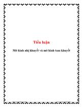 Tiểu luận Mô hình nhị khuyết và mô hình tam khuyết