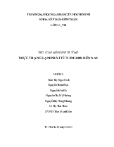 Tiểu luận Môn kinh tế vĩ mô - Thực trạng lạm phát từ năm 2008 đến nay