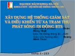 Xây dựng hệ thống giám sát và điều khiển từ xa trạm thu phát sóng di động BTS