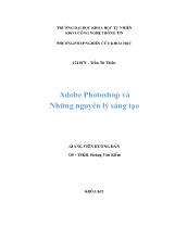 Adobe photoshop và những nguyên lý sáng tạo