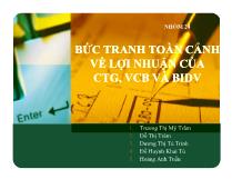 Bức tranh toàn cảnh về lợi nhuận của ctg, vcb và bidv bức tranh toàn cảnh về lợi nhuận của ctg, vcb và bidv
