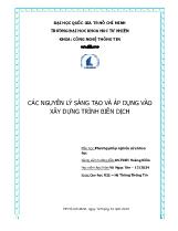 Các nguyên lý sáng tạo và áp dụng vào xây dựng trình biên dịch