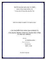 Các nguyên tắc sáng tạo cơ bản và ứng dụng trong lĩnh vực mạng máy tính và truyền thông