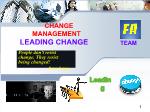 Change management leading change