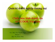 Chiến lược kinh doanh của acecook - Việt Nam