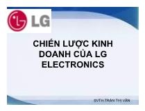 Chiến lược kinh doanh của LG Electronics