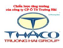 Chiến lược tăng trưởng của công ty cổ phần ô tô Trường Hải