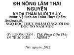 Chuyên đề Ngộ độc thực phẩm ở người do dộc tố nấm mốc
