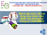 Đánh giá mức độ hài lòng của nhân viên khối văn phòng tại Công ty CASUMINA